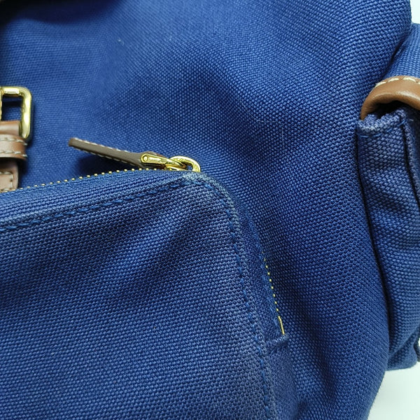Fabric Backpack Blue