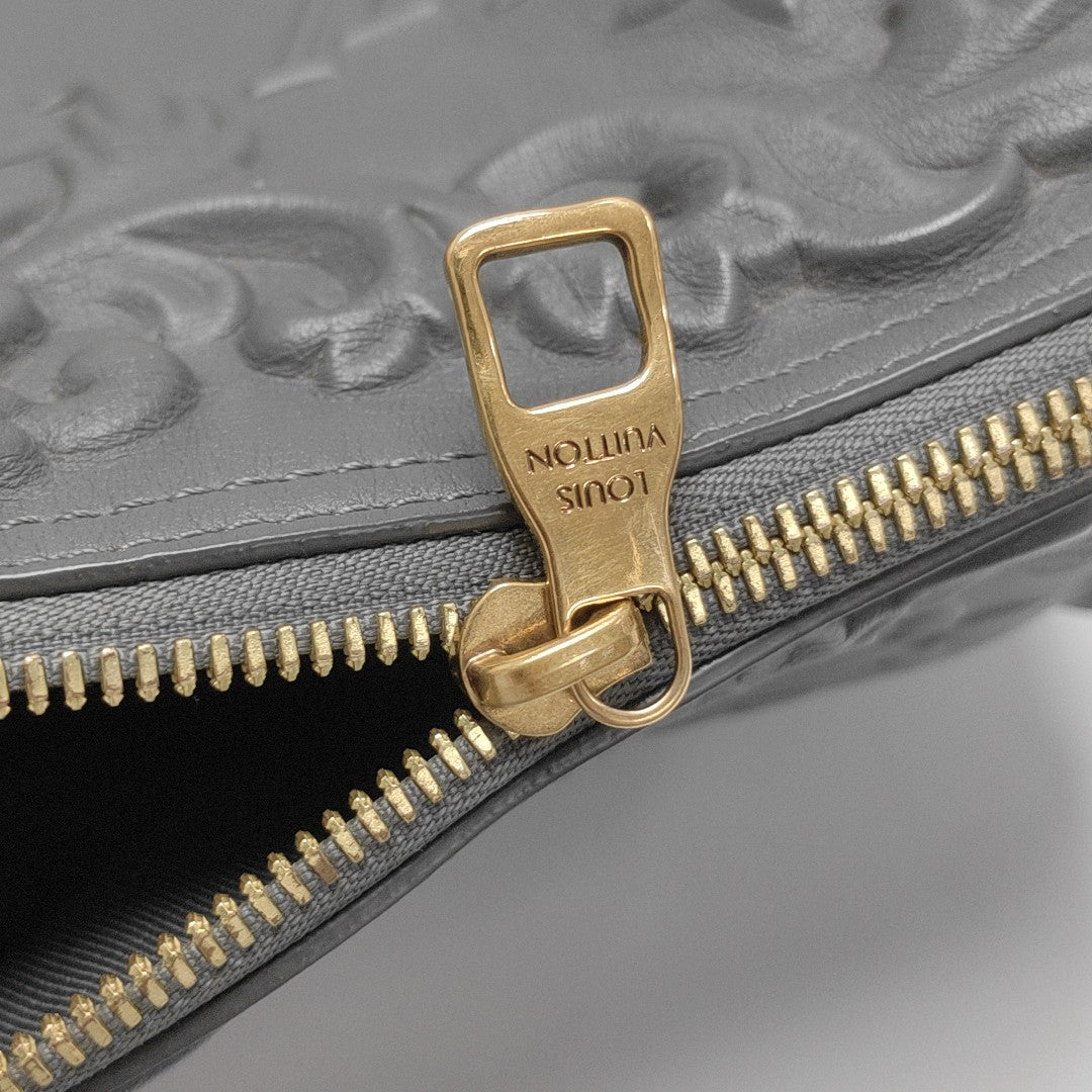 KEEPALL GM Monogram Calfskin Gray