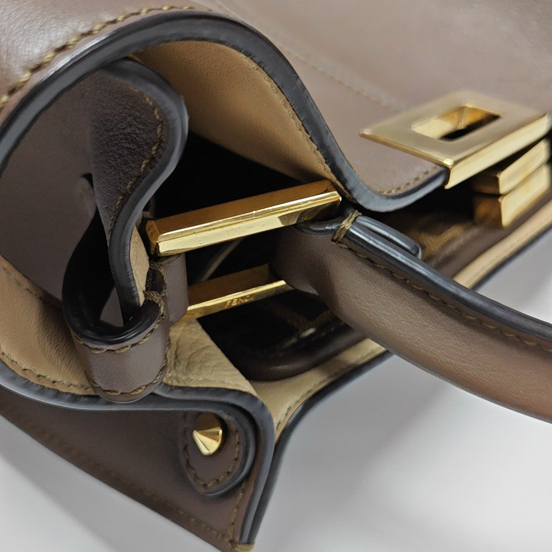 Peekaboo Medium Calfskin Brown
