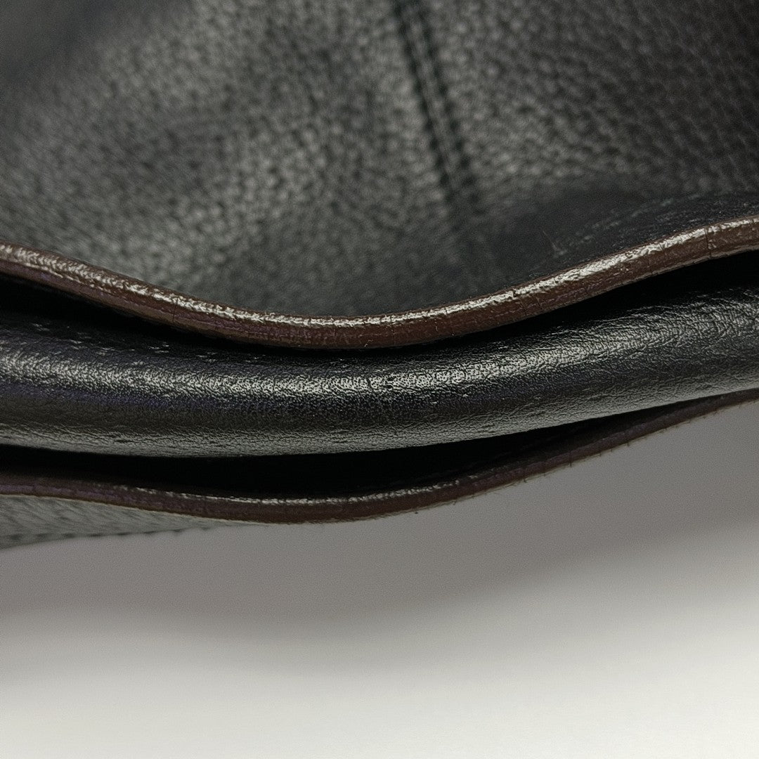 Calfskin Top Handle Bag Black