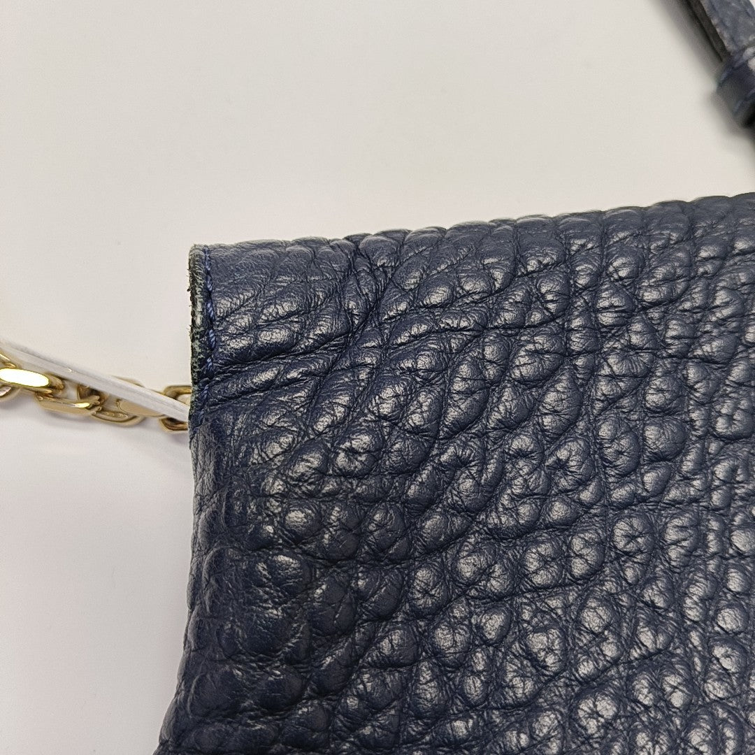 Langley Calfskin Blue