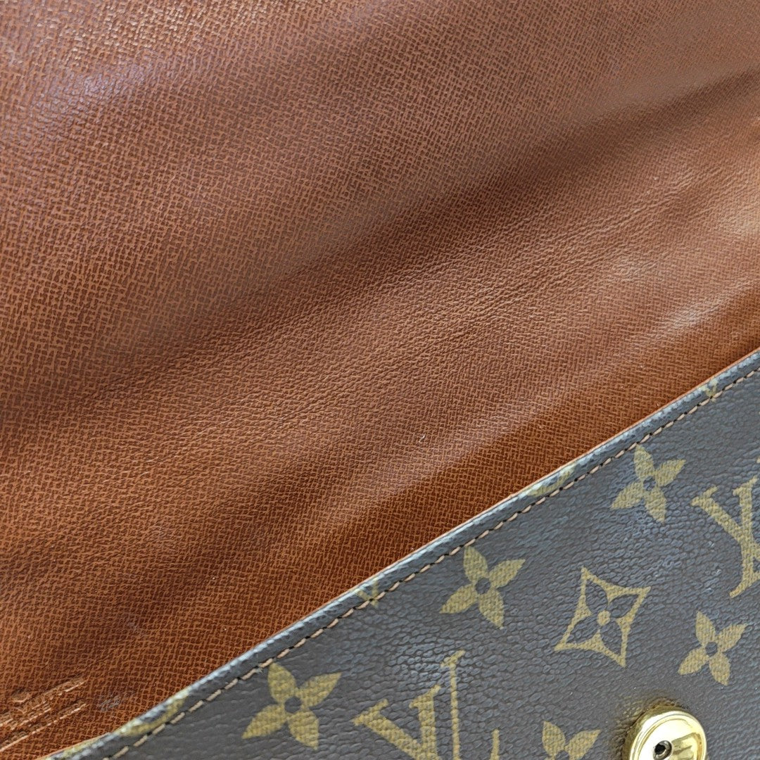 DAME GM Monogram Coated Canvas Brown