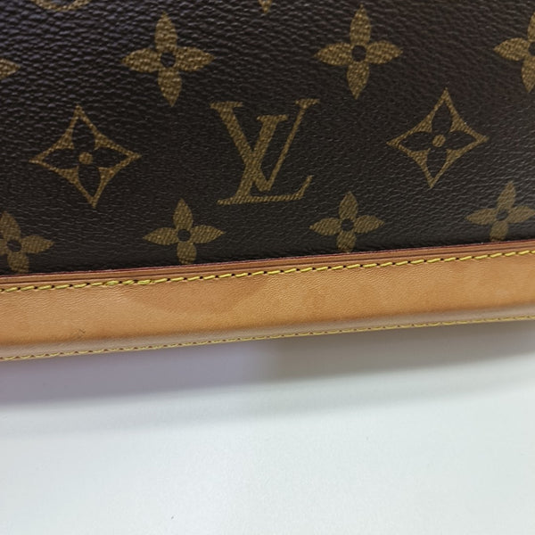 ALMA BB Monogram Coated Canvas Brown