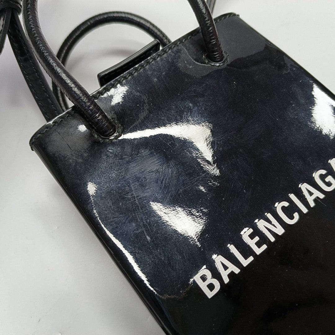 Shopping Bag Calfskin Black