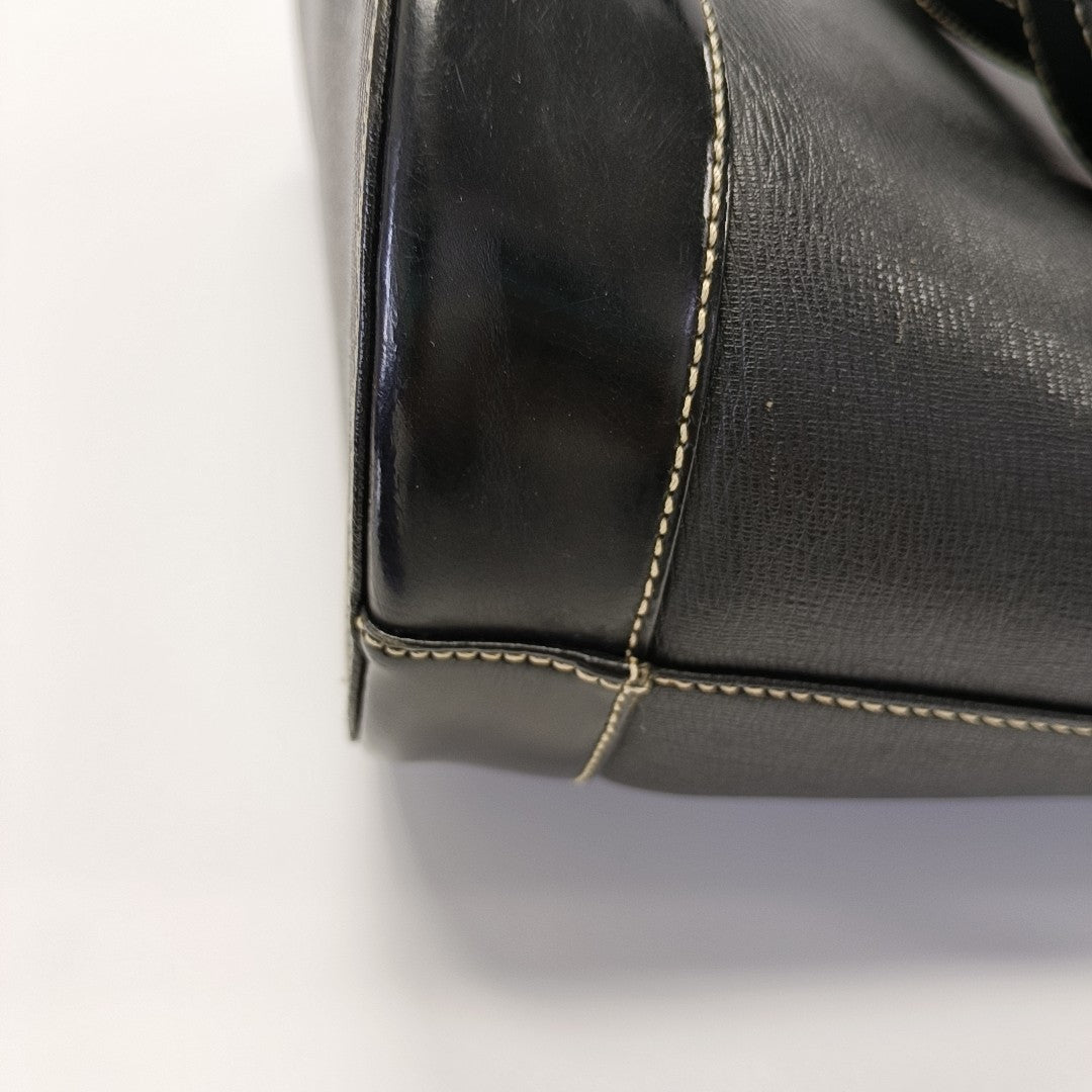 Calfskin Shoulder Bag Black