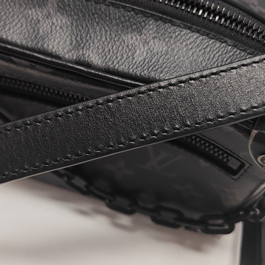 SOFT TRUNK Mini Monogram Coated Canvas Black