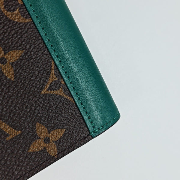 BRAZZA Monogram Coated Canvas Brown Wallet