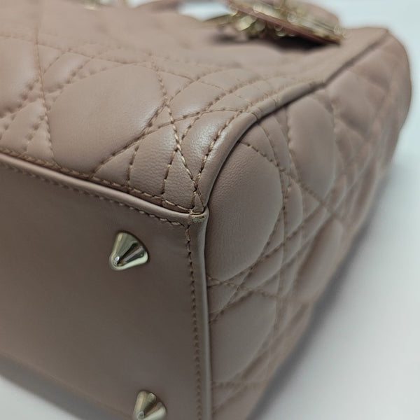 Lady Dior Medium Quilted Lambskin Pink