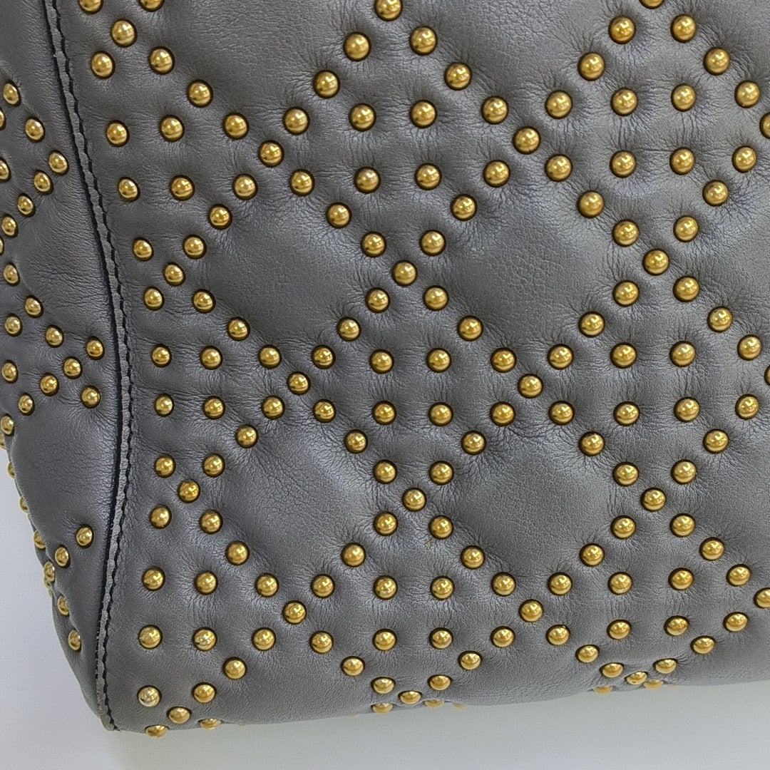Lady Dior Medium Cannage Lambskin Gray