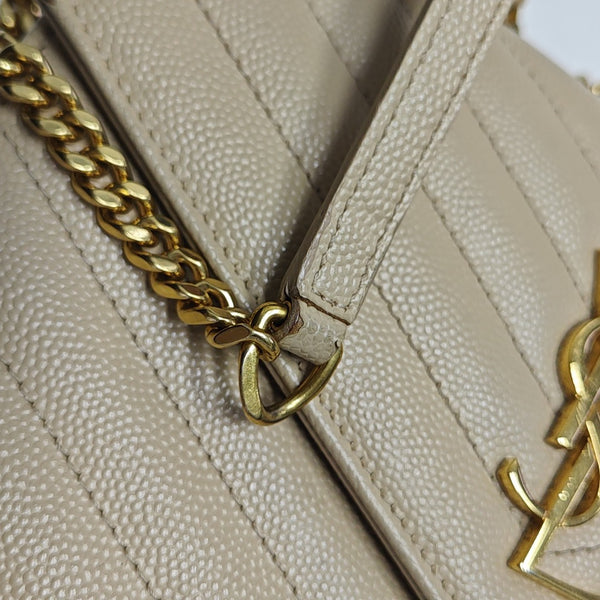 MONOGRAM WOC Chevron Calfskin Beige
