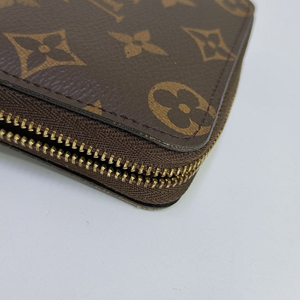 ZIPPY Monogram Coated Canvas Brown Wallet