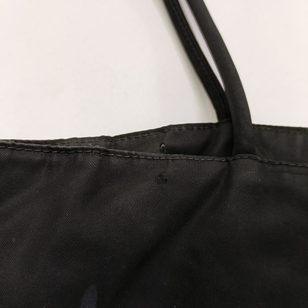 Nylon Top Handle Bag Black