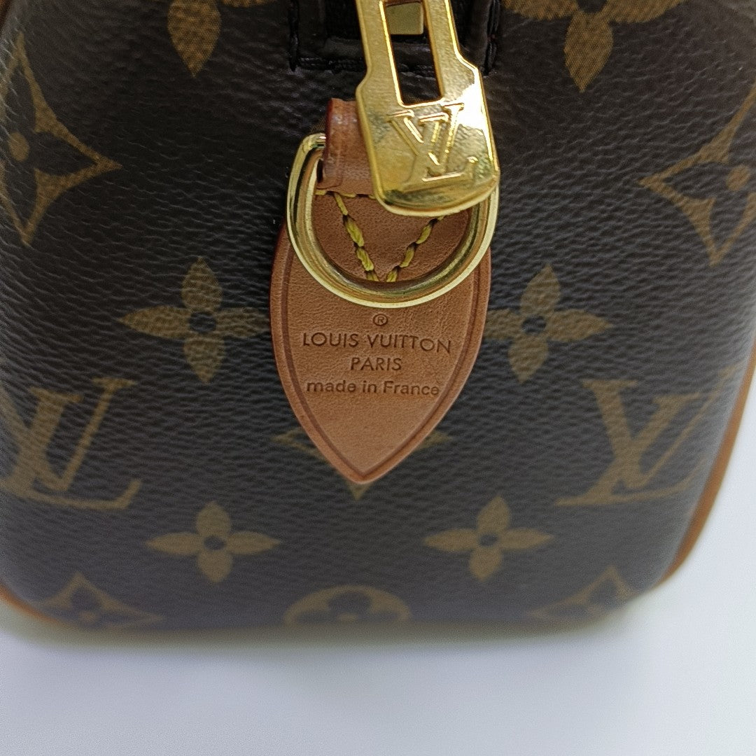 SPEEDY 20 Monogram Coated Canvas Brown