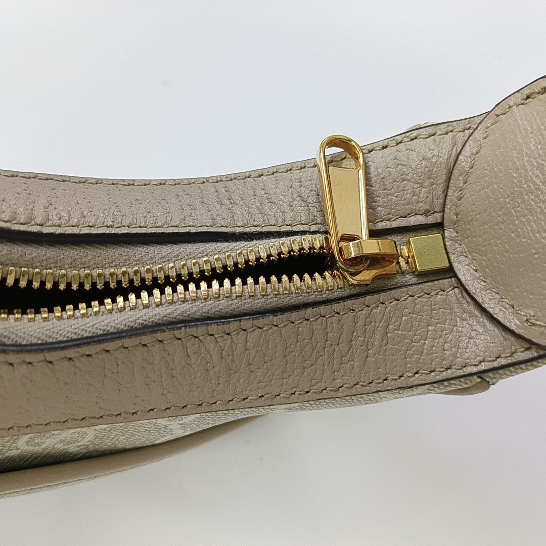 Monogram Coated Canvas Shoulder Bag Beige