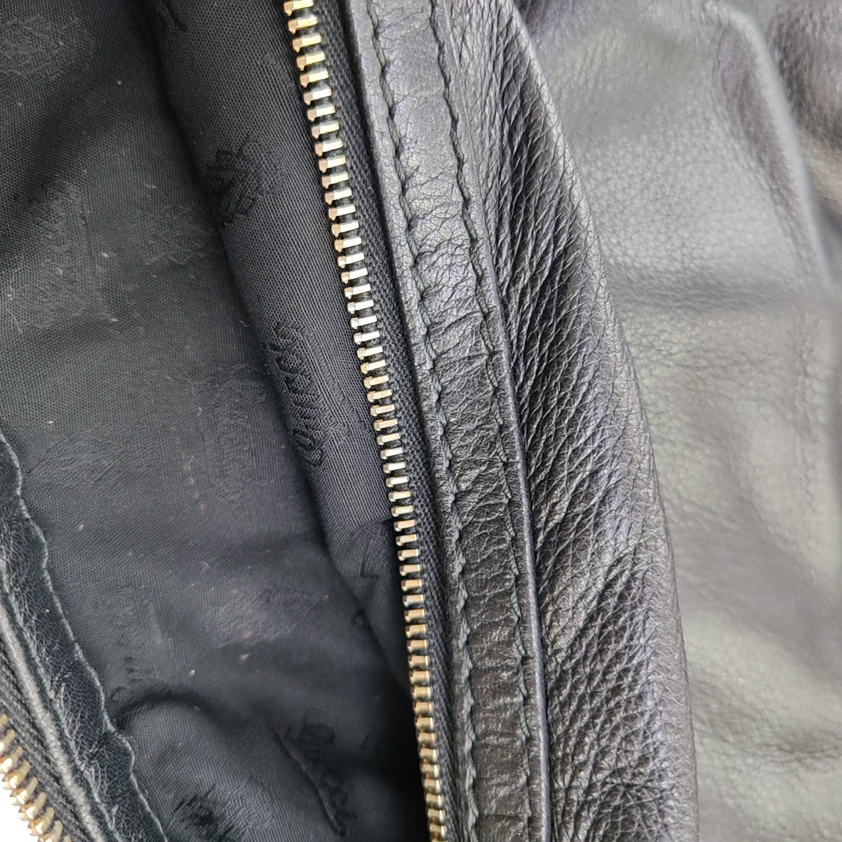 Calfskin Top Handle Bag Black