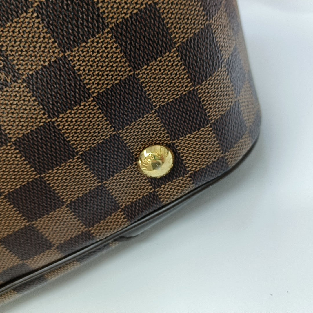VERONA MM Damier Ebene Coated Canvas Brown