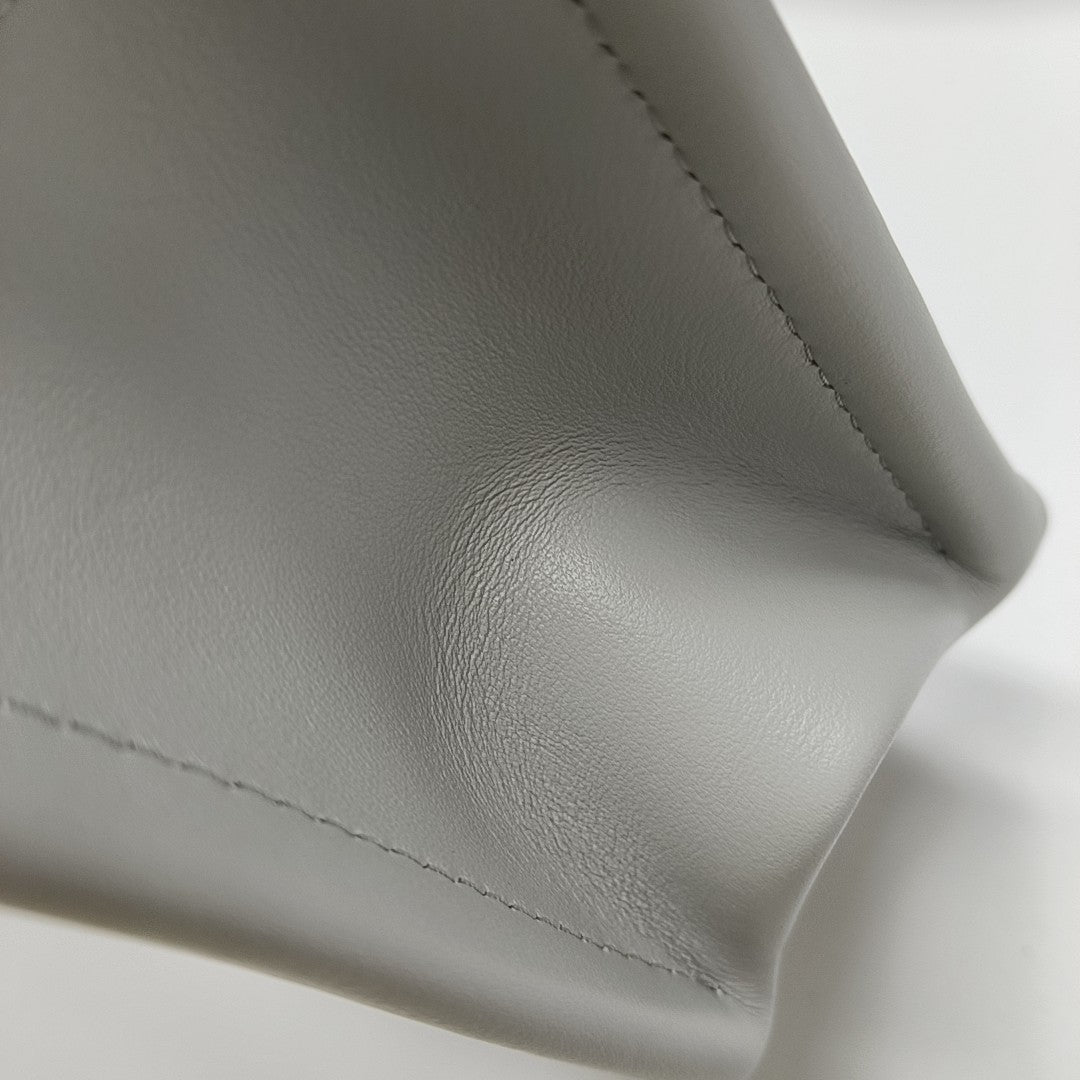 Book Tote Mini Cannage Calfskin Green