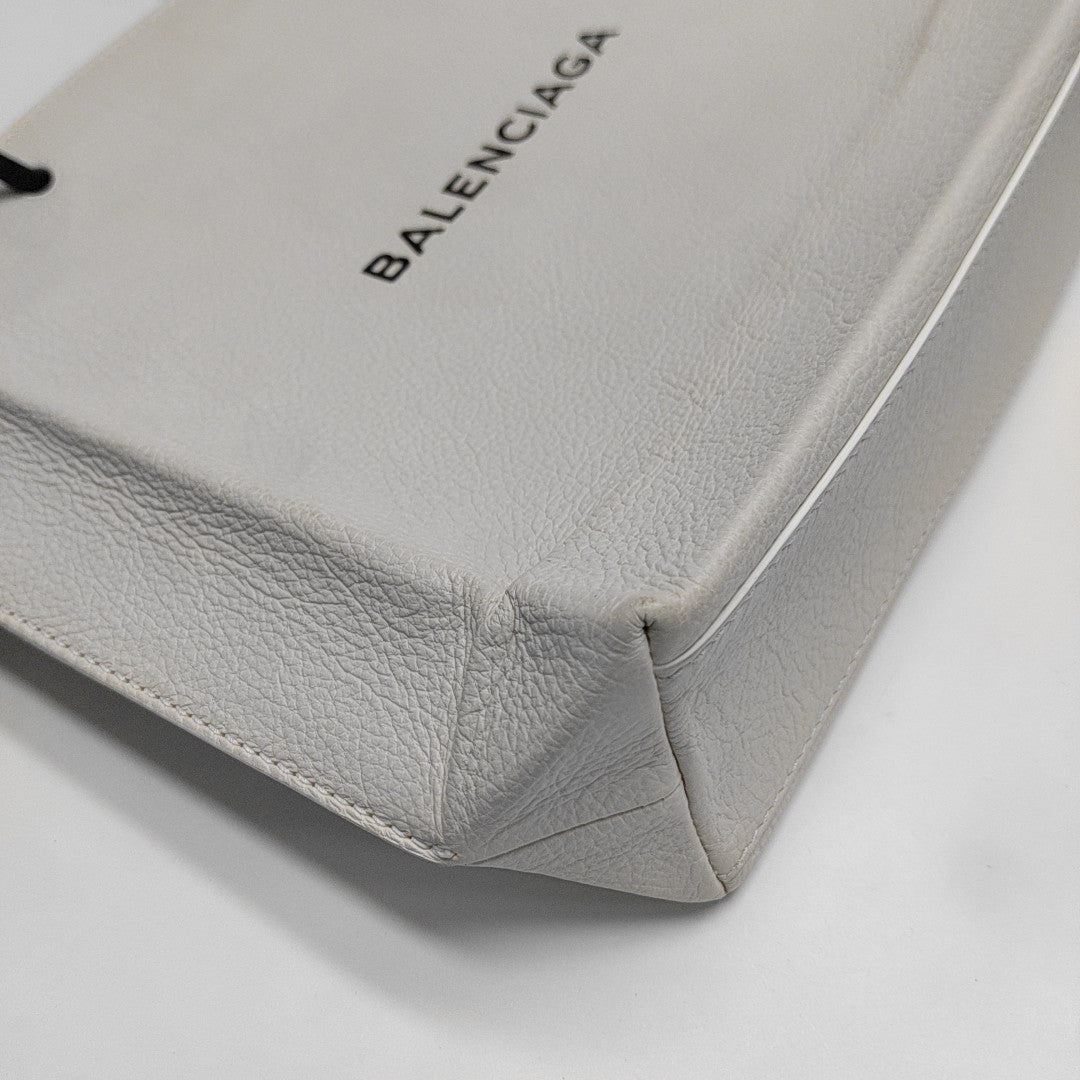 Shopping Bag Calfskin White