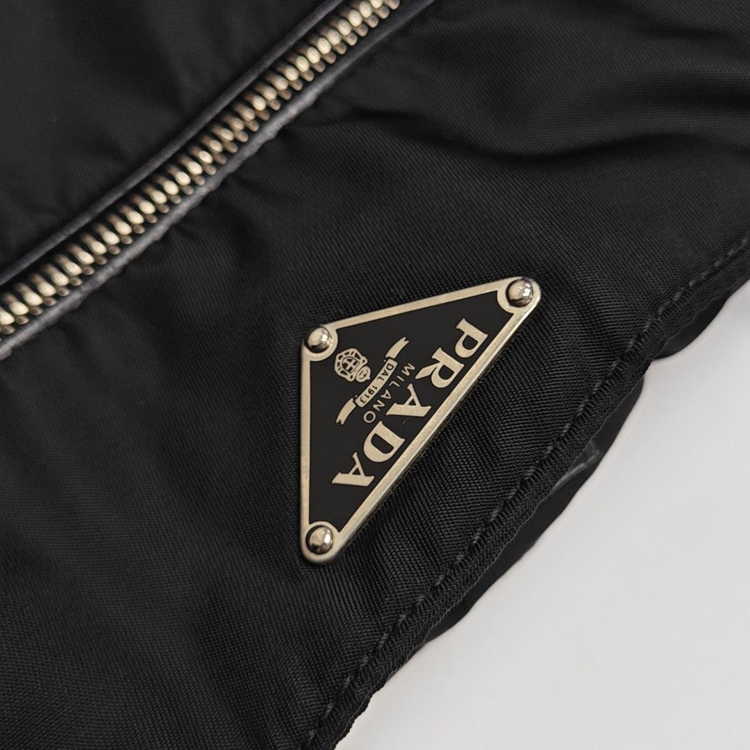 Nylon Top Handle Bag Black