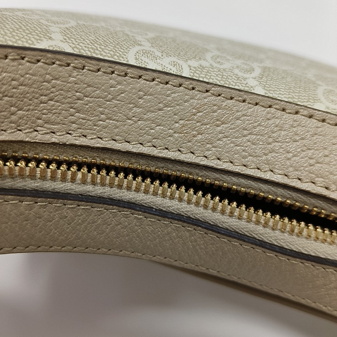 Monogram Coated Canvas Shoulder Bag Beige