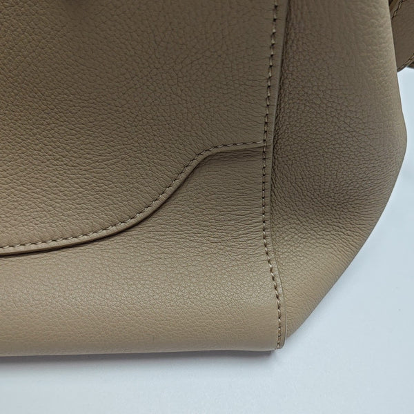 Calfskin Top Handle Bag Beige