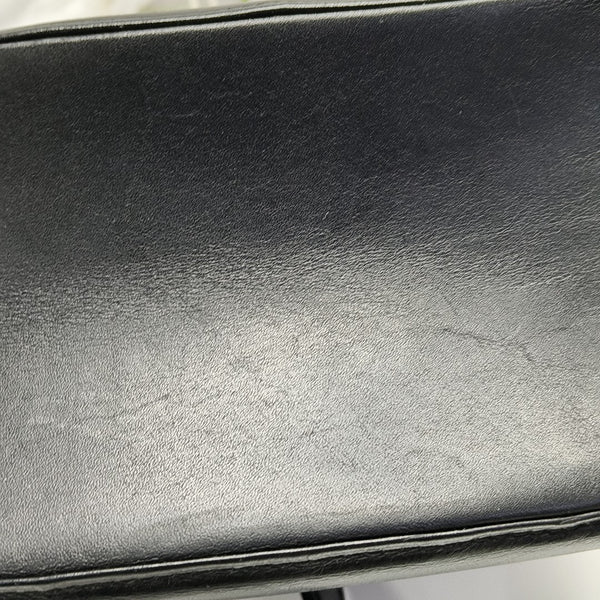 Calfskin Top Handle Bag Black
