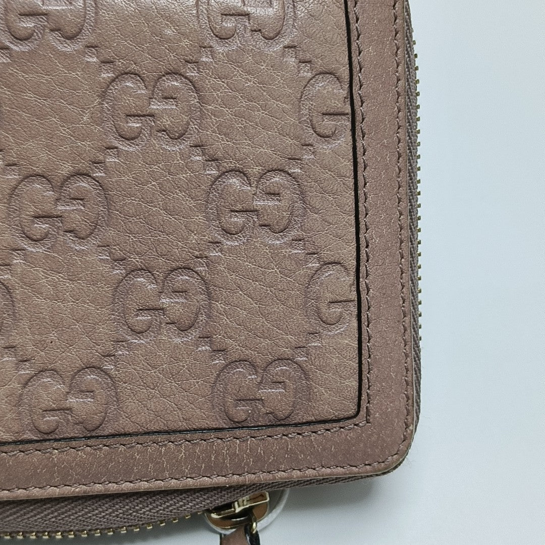 Monogram Calfskin Wallet Pink