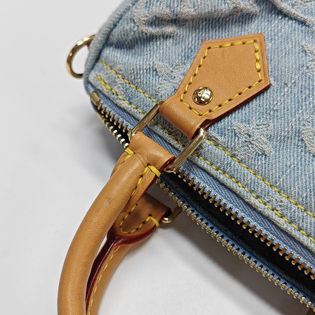SPEEDY Mini Monogram Denim Blue