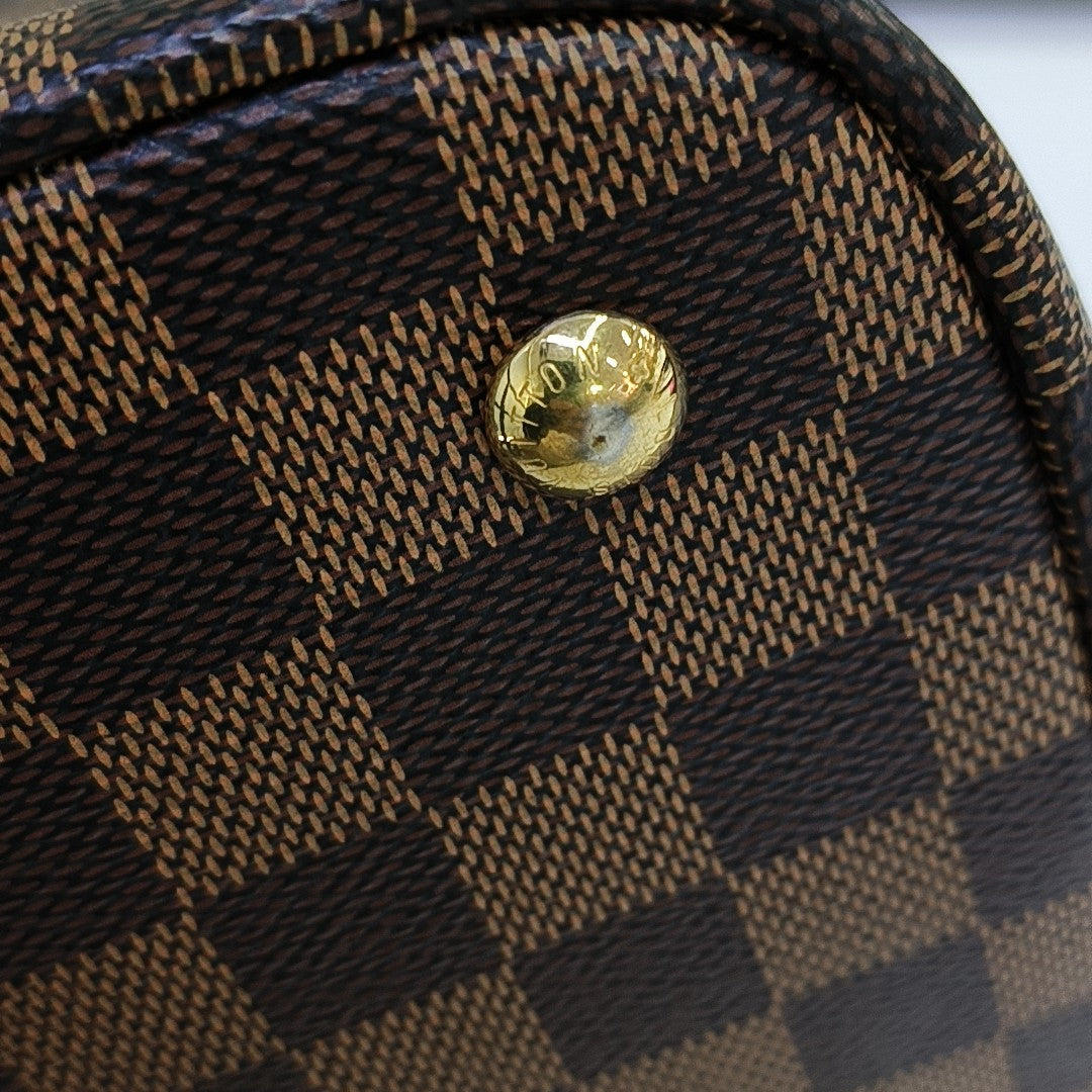 KENSINGTON BOWLING Damier Ebene Coated Canvas Brown