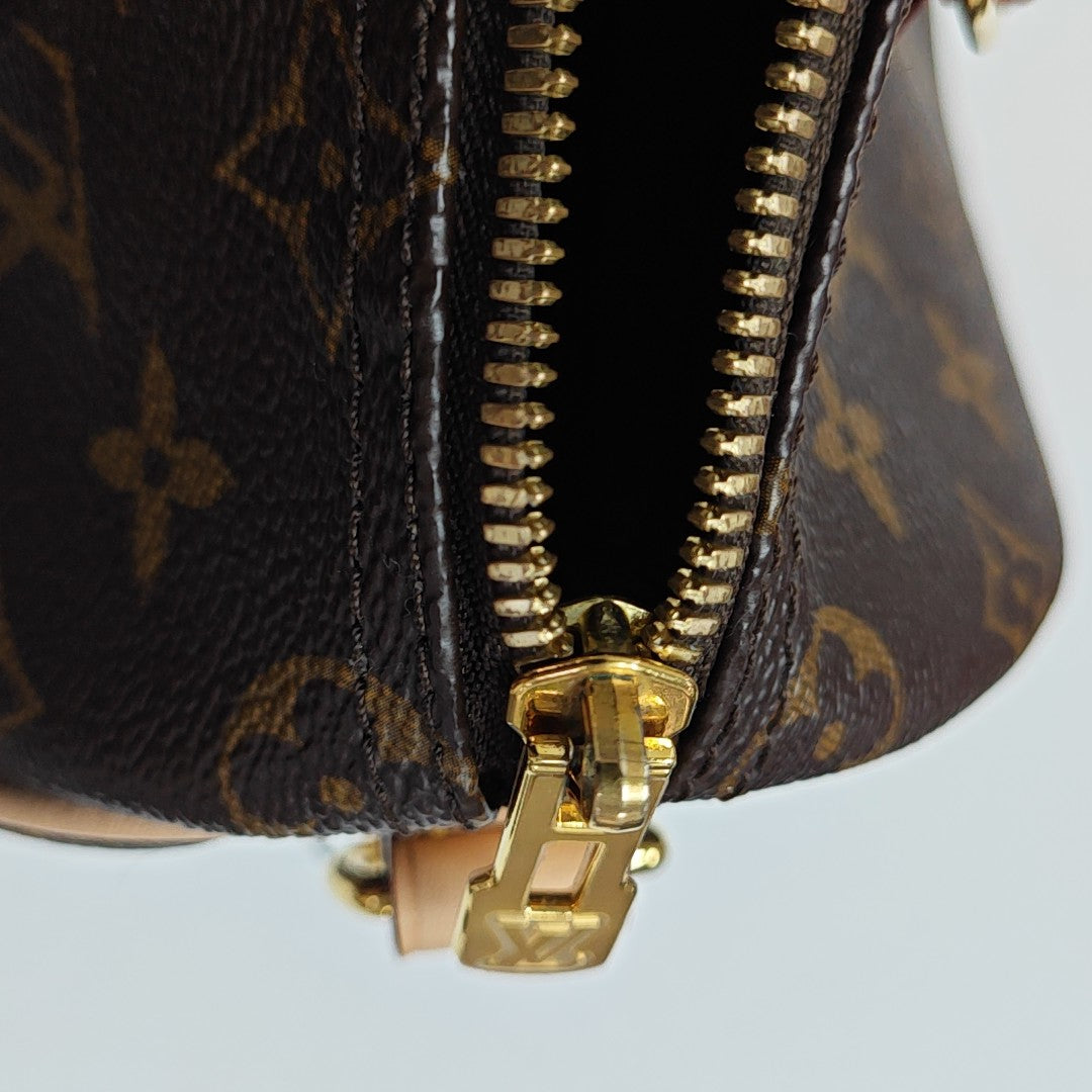 SPEEDY 25 Lona Monogram Revestida Marrón