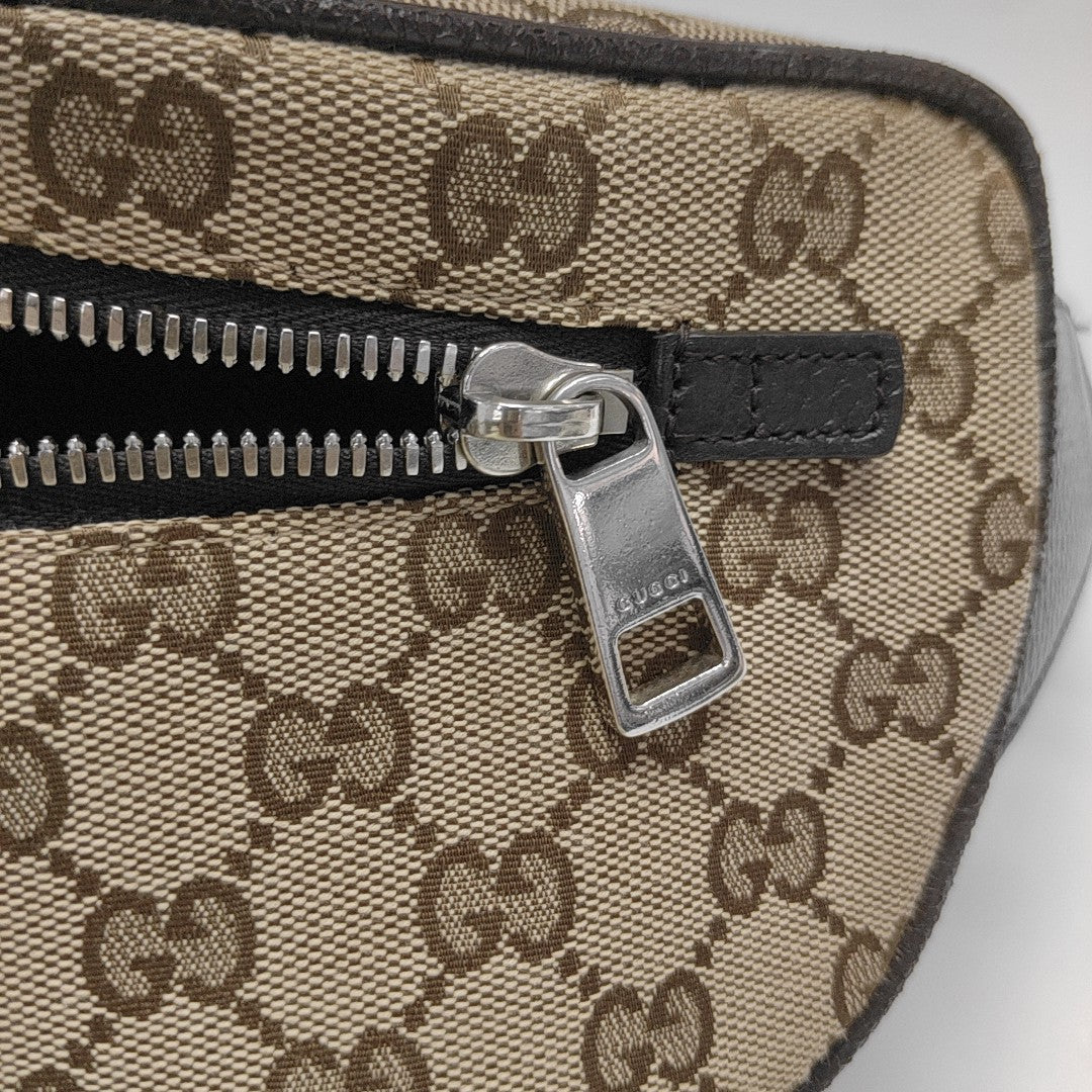 Monogram Canvas Crossbody Bag Beige