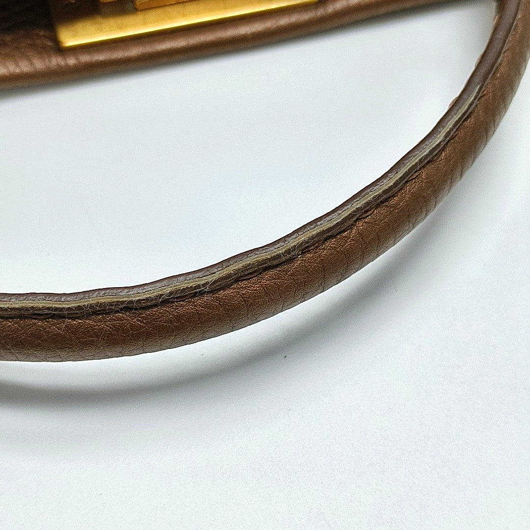 Peekaboo Calfskin Brown