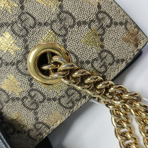 Padlock Small Monogram Coated Canvas Beige