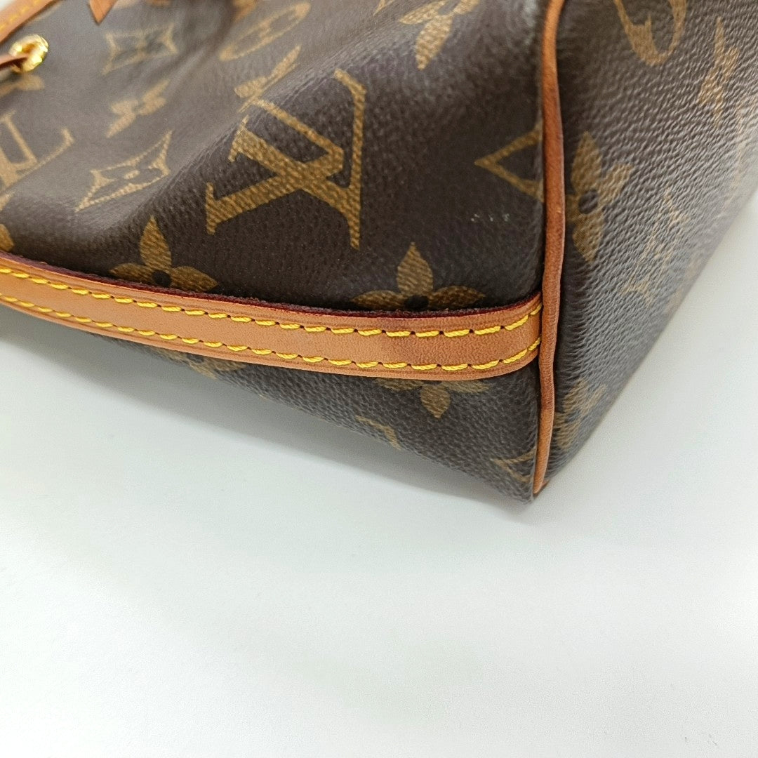 NÉONOÉ Nano Monogram Coated Canvas Brown