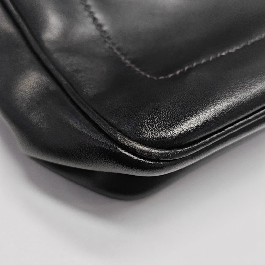 Calfskin Shoulder Bag Black