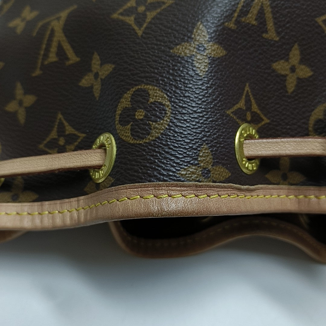 NOÉ BB Monogram Coated Canvas Brown