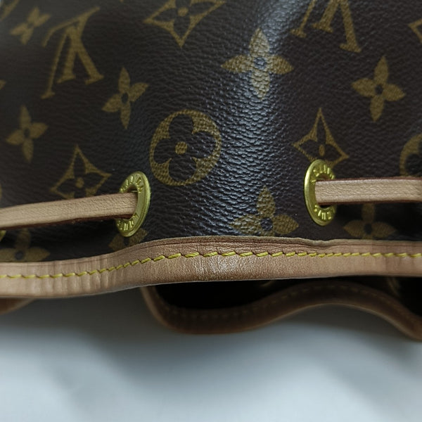 NOÉ BB Monogram Coated Canvas Brown