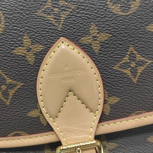 DIANE Monogram Coated Canvas Brown