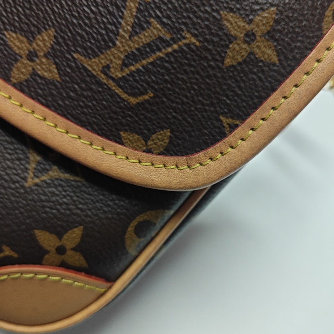 DIANE Monogram Coated Canvas Brown