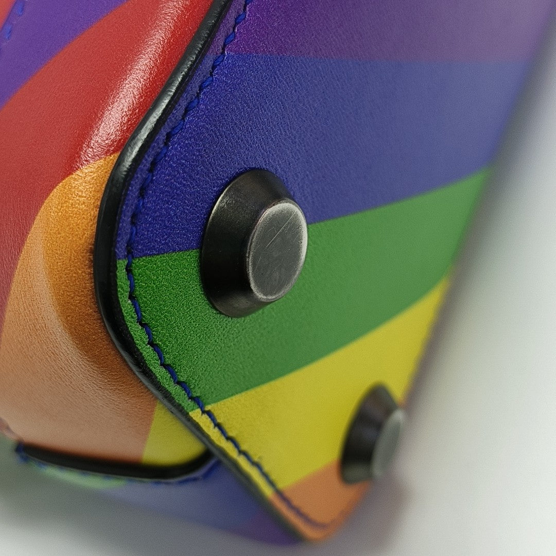 Top Handle Calfskin Multicolor