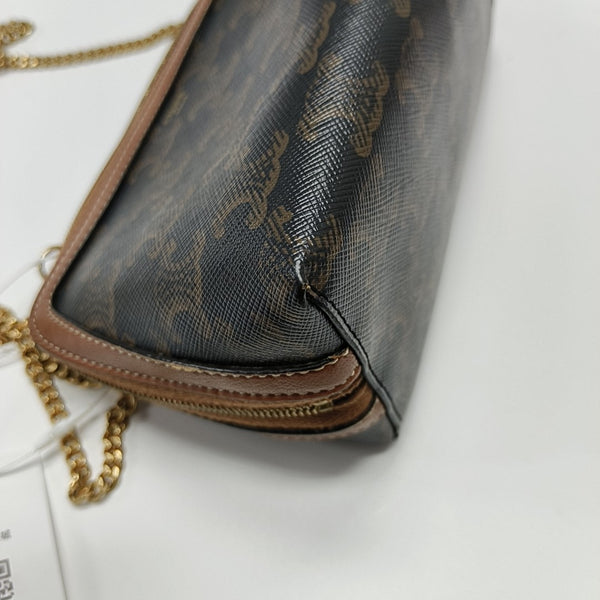 TRIOMPHE CANVAS Mini Coated Canvas Brown