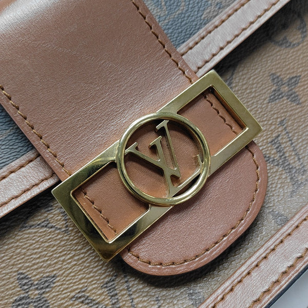 DAUPHINE MM Monogram Coated Canvas Brown