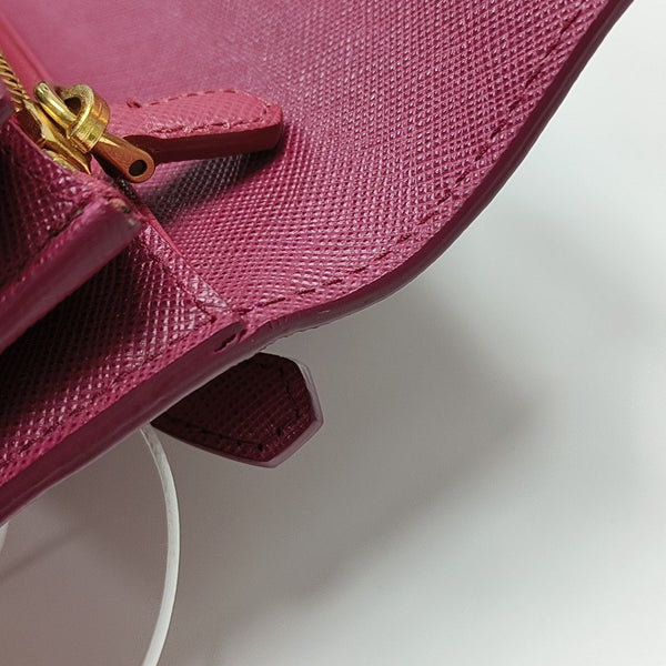 Saffiano Calfskin Wallet Red