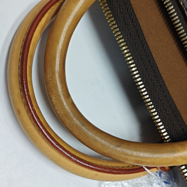 KEEPALL 50 Monogram Coated Canvas Brown