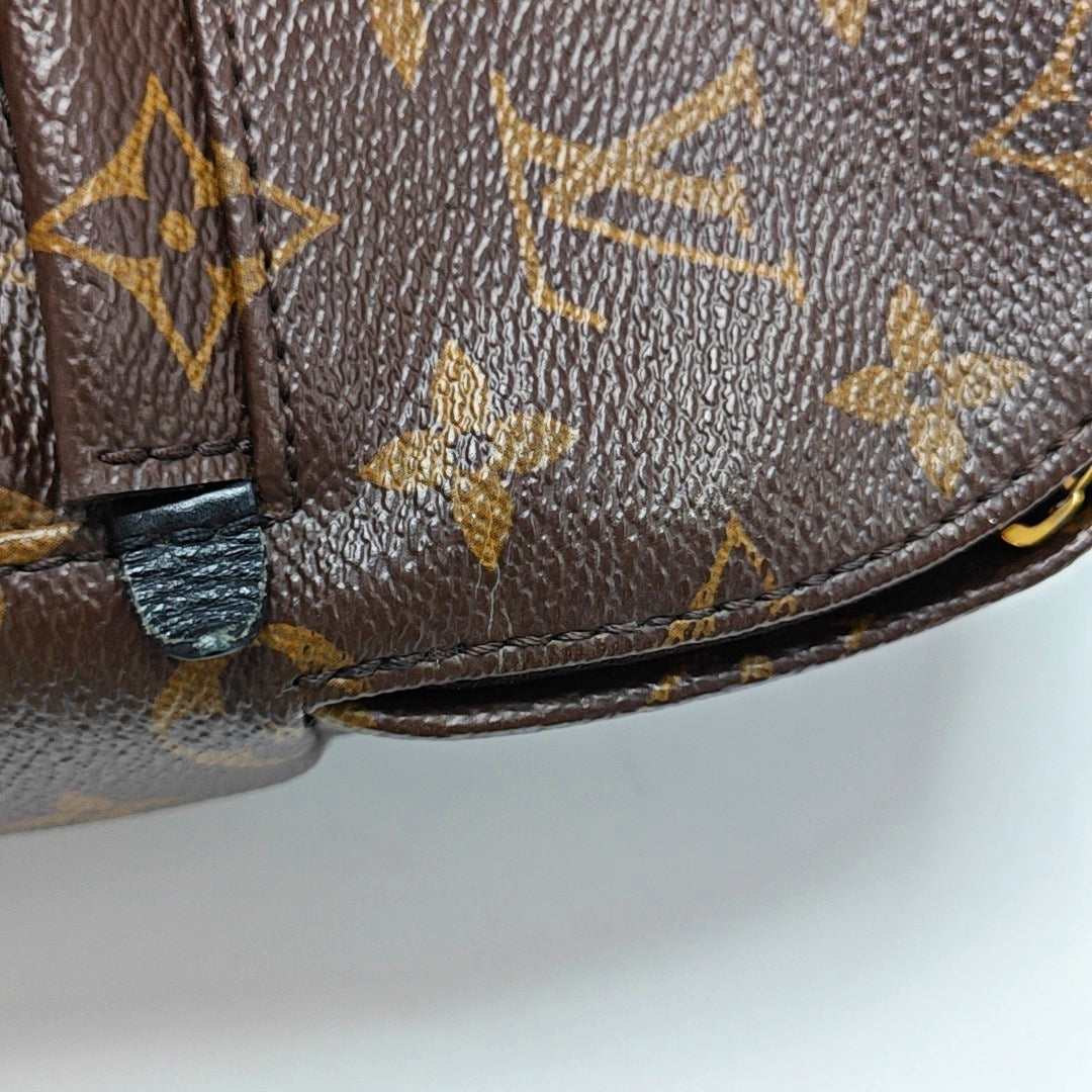 PALM SPRINGS Mini Monogram Coated Canvas Brown