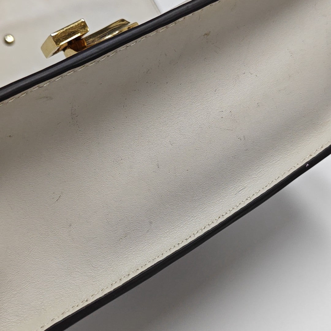 Sylvie Small Calfskin White