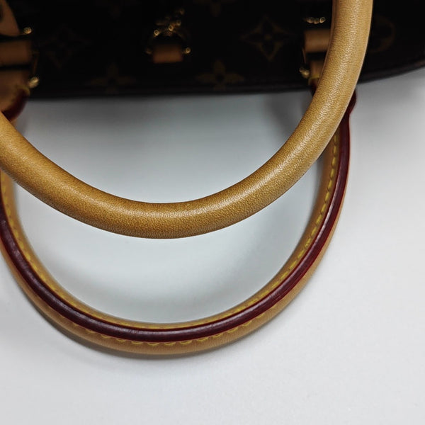 MONTAIGNE BB Monogram Coated Canvas Brown