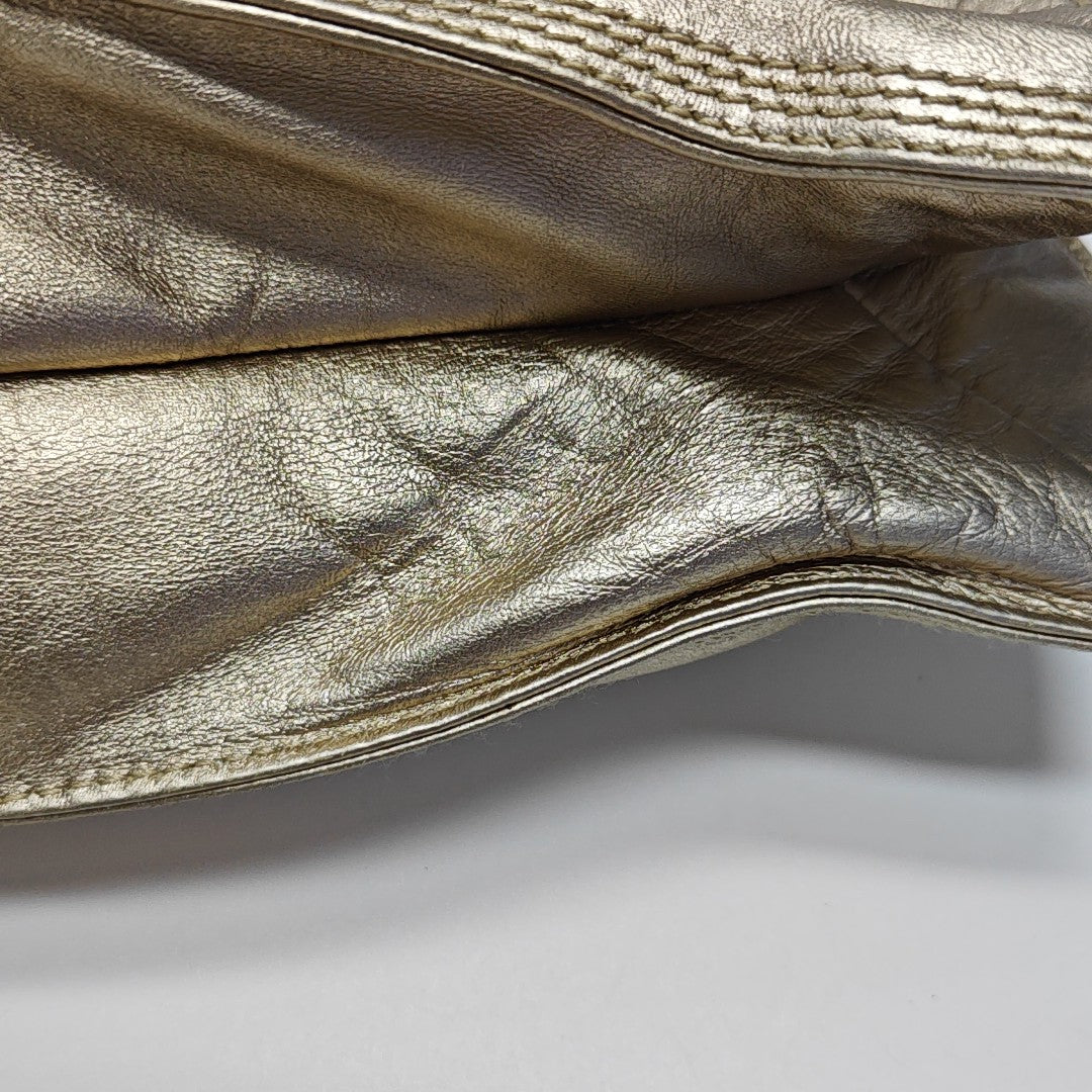 Lambskin Top Handle Bag Beige