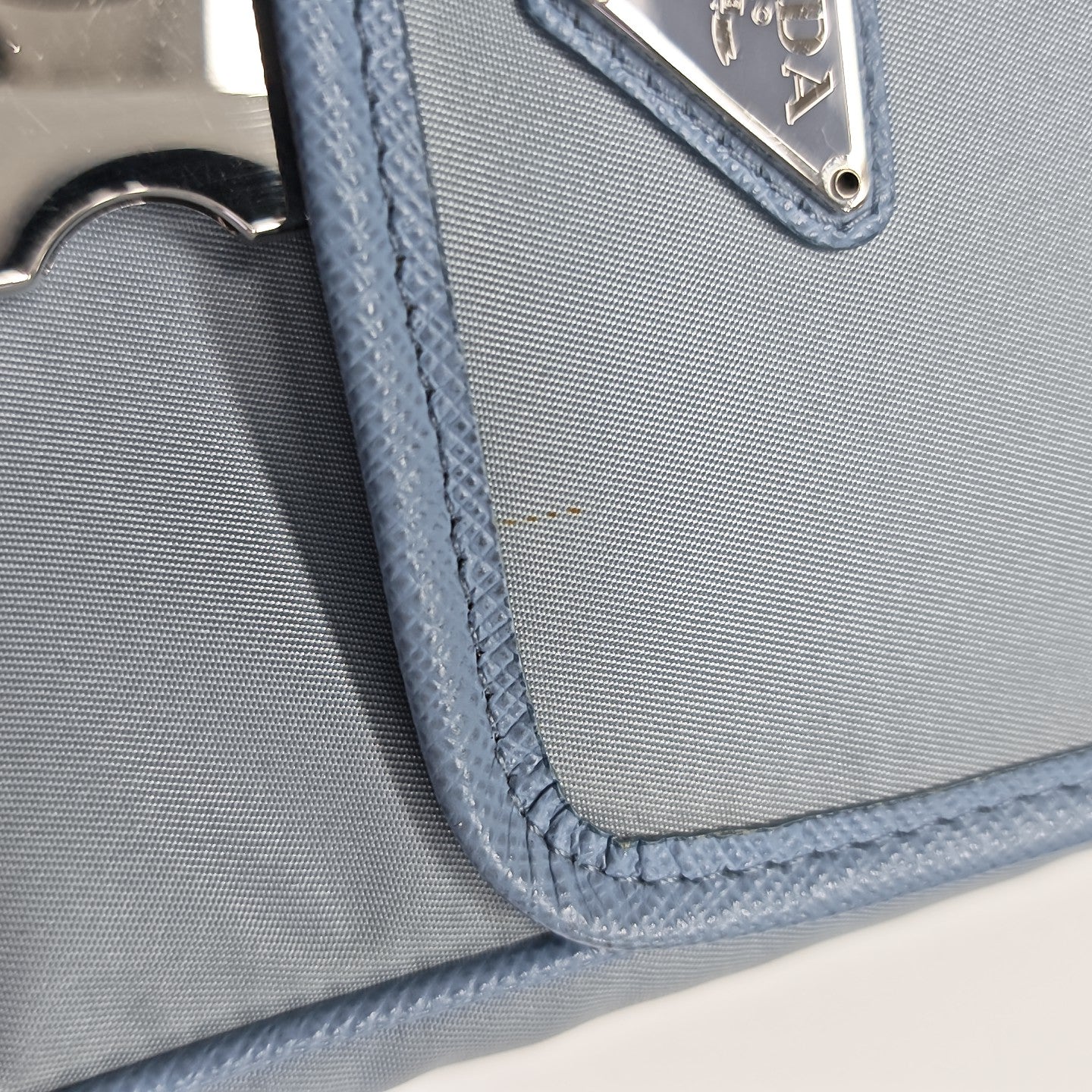 Fabric Shoulder Bag Blue