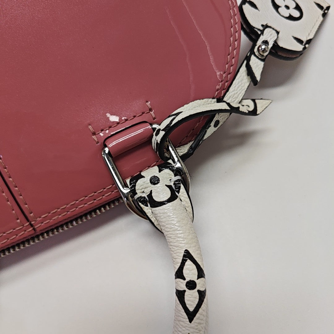 ALMA BB Monogram Patent Leather Pink